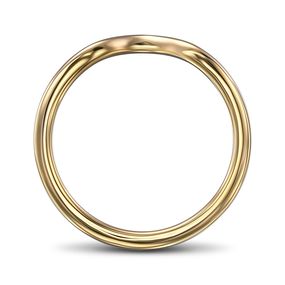 Yellow Gold Contoured Wedding Band