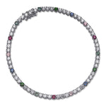 Multi-Color Diamond & Gemstone Bracelet  