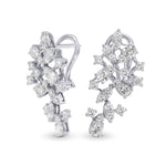 Colorless Cluster Diamond Earrings