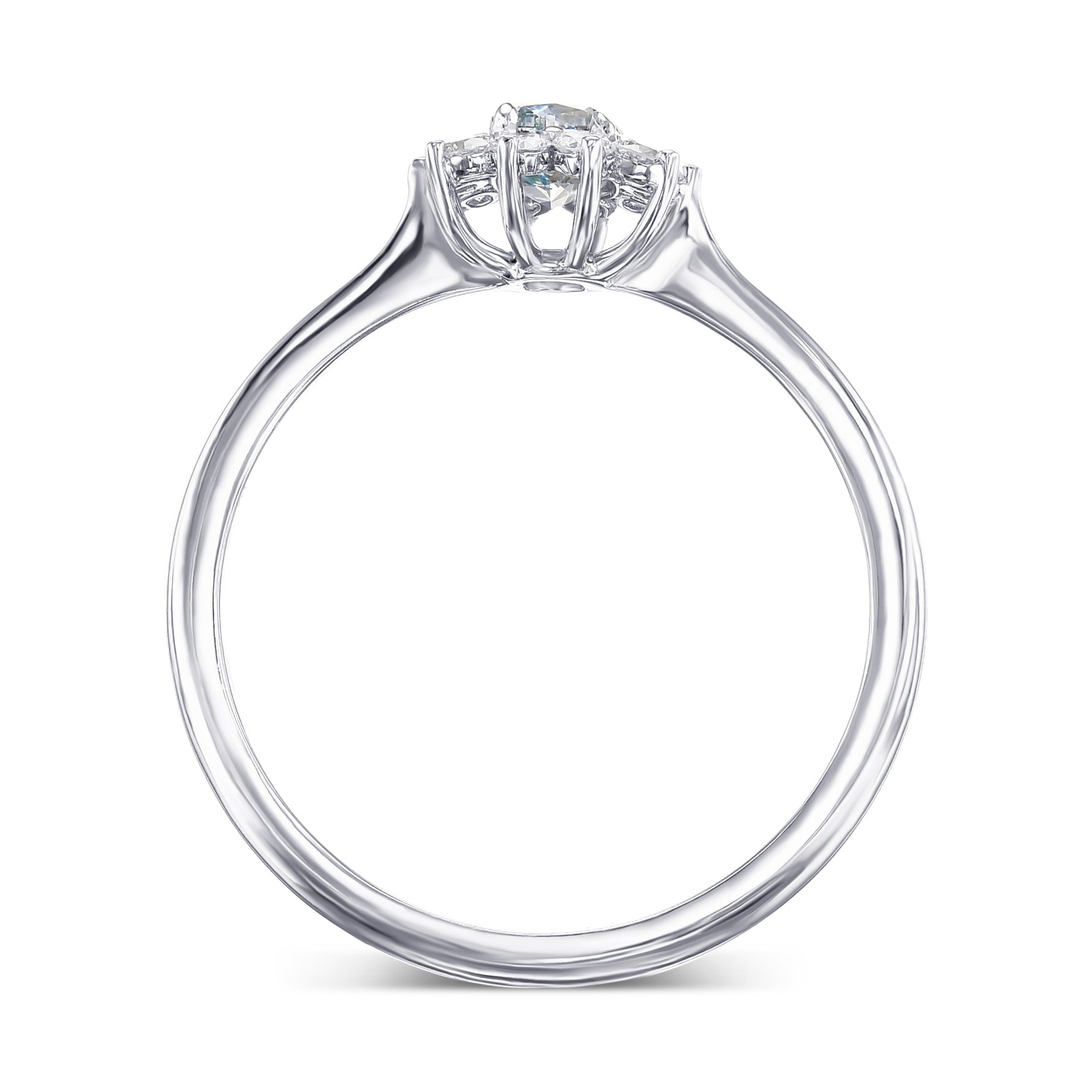 Fancy Intense Green Blue Cushion Halo Diamond Ring