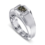 Chameleon Emerald Diamond Men's Ring