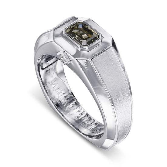 Chameleon Emerald Diamond Men's Ring