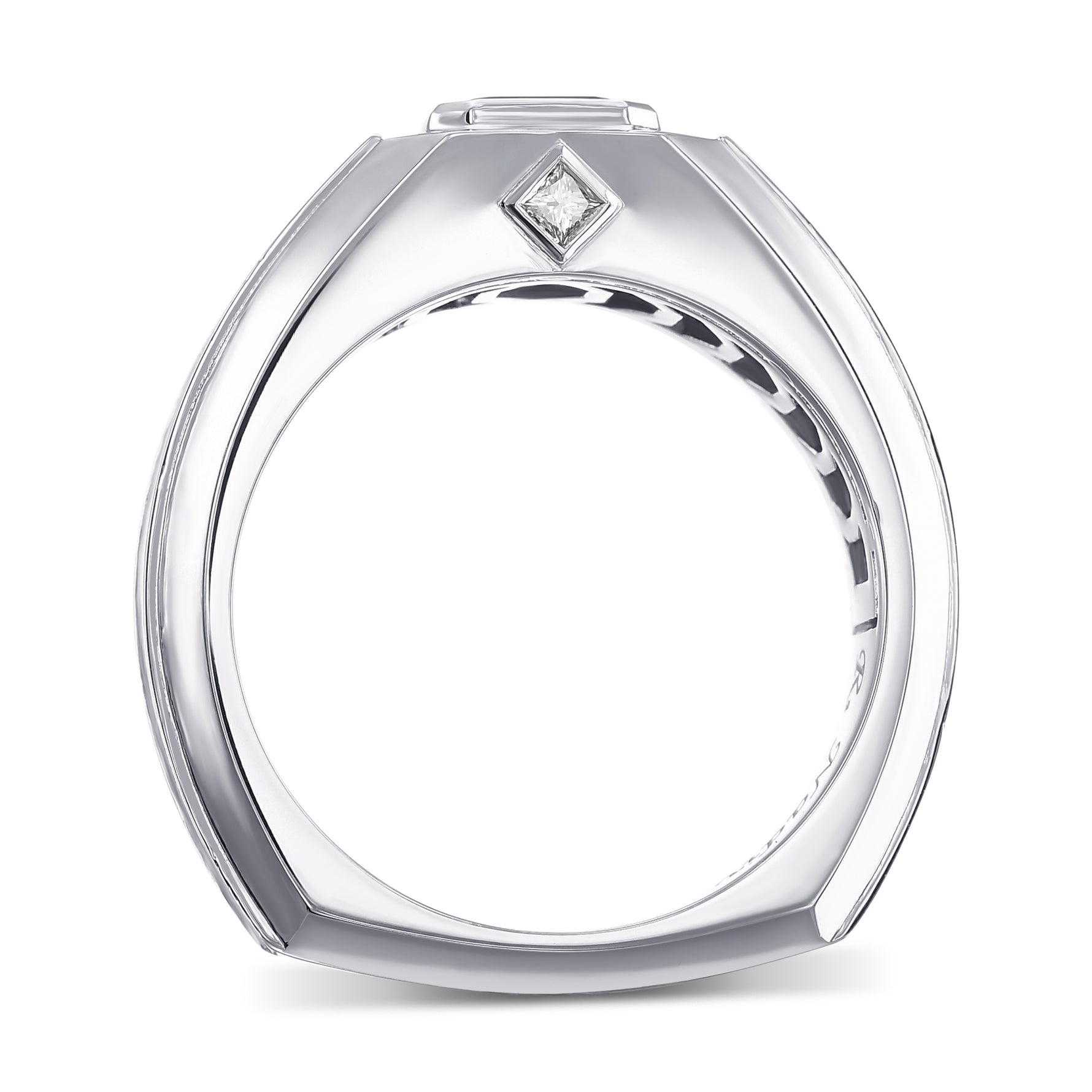 Chameleon Emerald Diamond Men's Ring