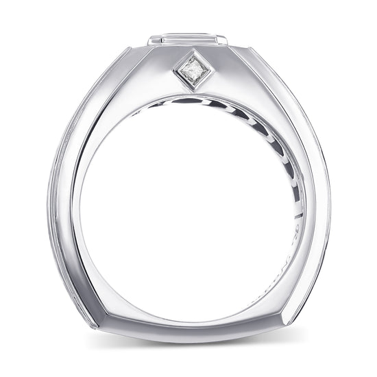 Chameleon Emerald Diamond Men's Ring