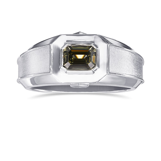 Chameleon Emerald Diamond Men's Ring