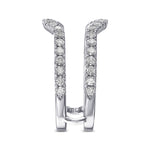 Contoured Diamond Wedding Band (Jacket) Ring