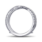 Contoured Diamond Wedding Band (Jacket) Ring