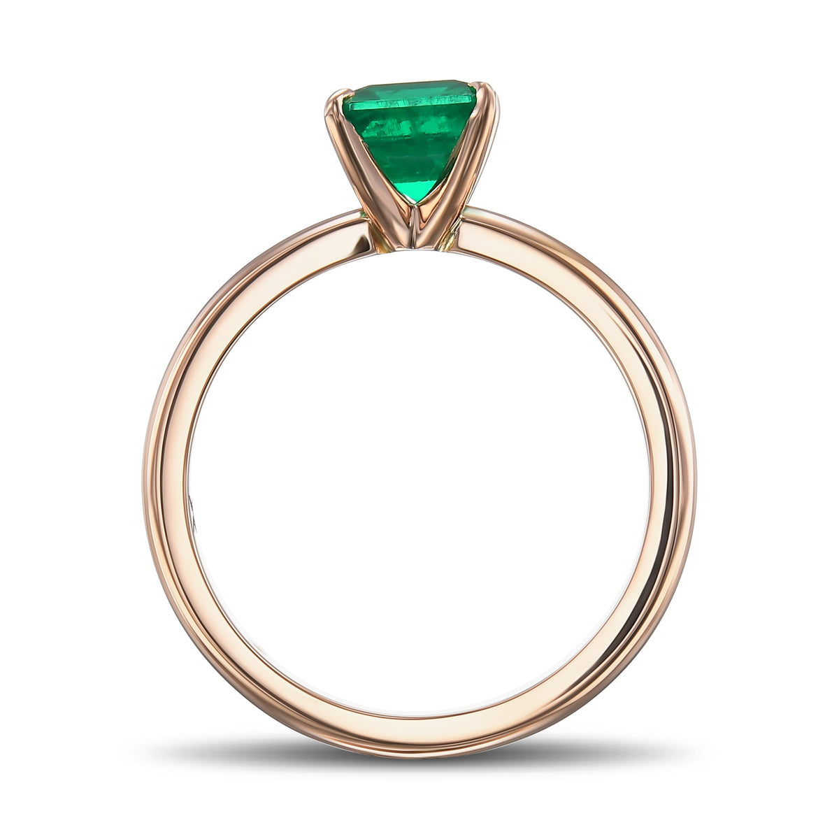 Muzo Emerald Solitaire Ring