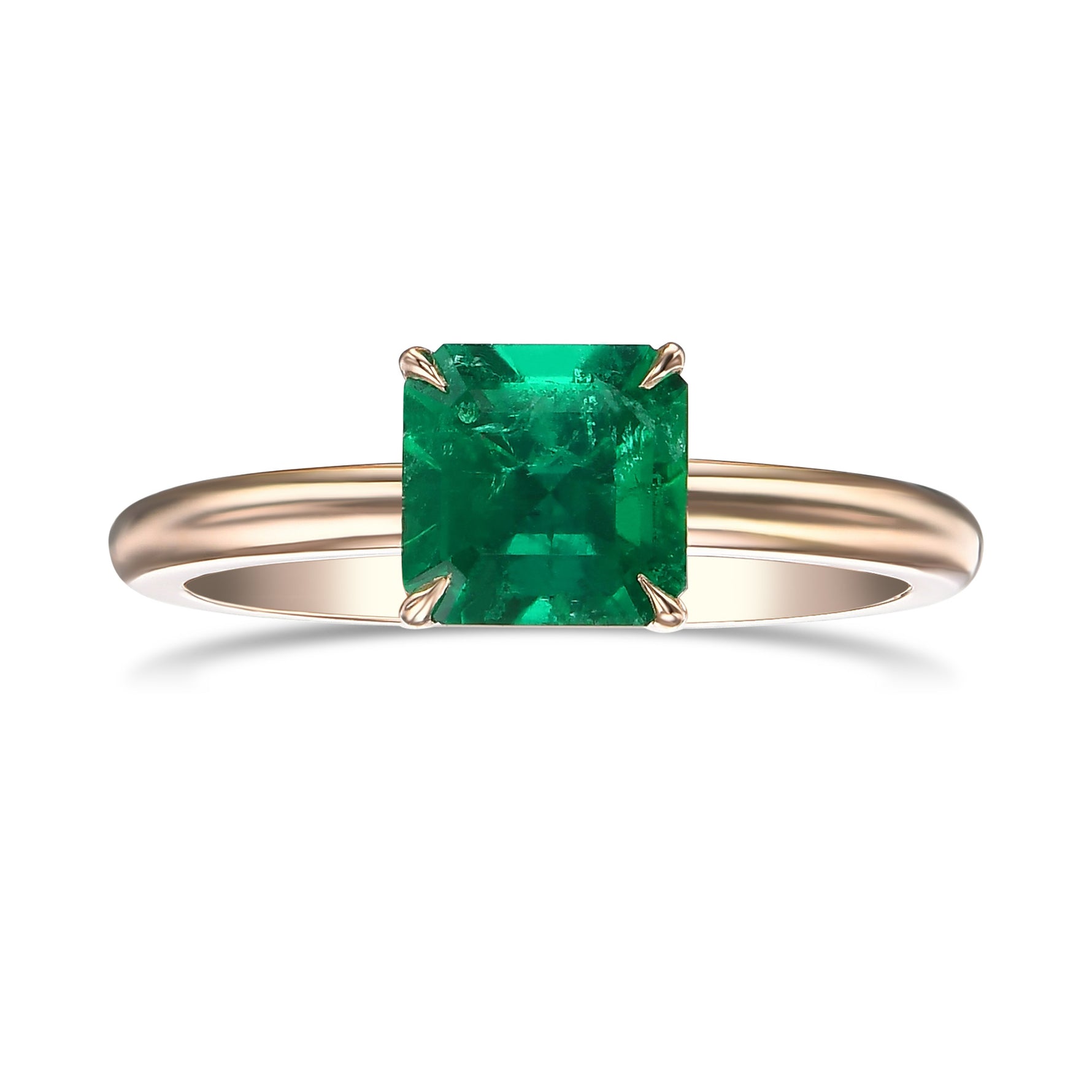 Muzo Emerald Solitaire Ring