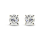 Round Brilliant Diamond Stud Earrings