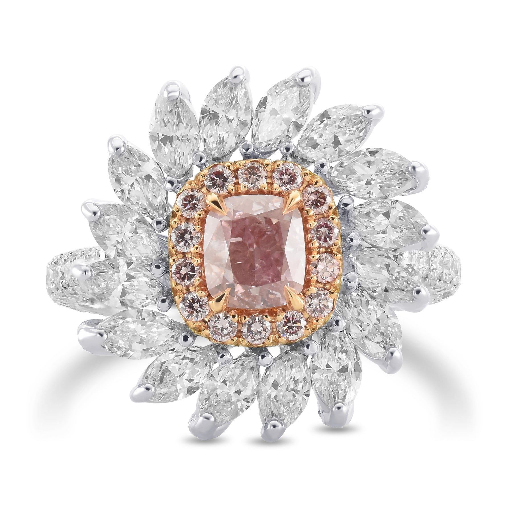 Fancy Intense Purplish Pink Cushion Extraordinary Diamond Ring