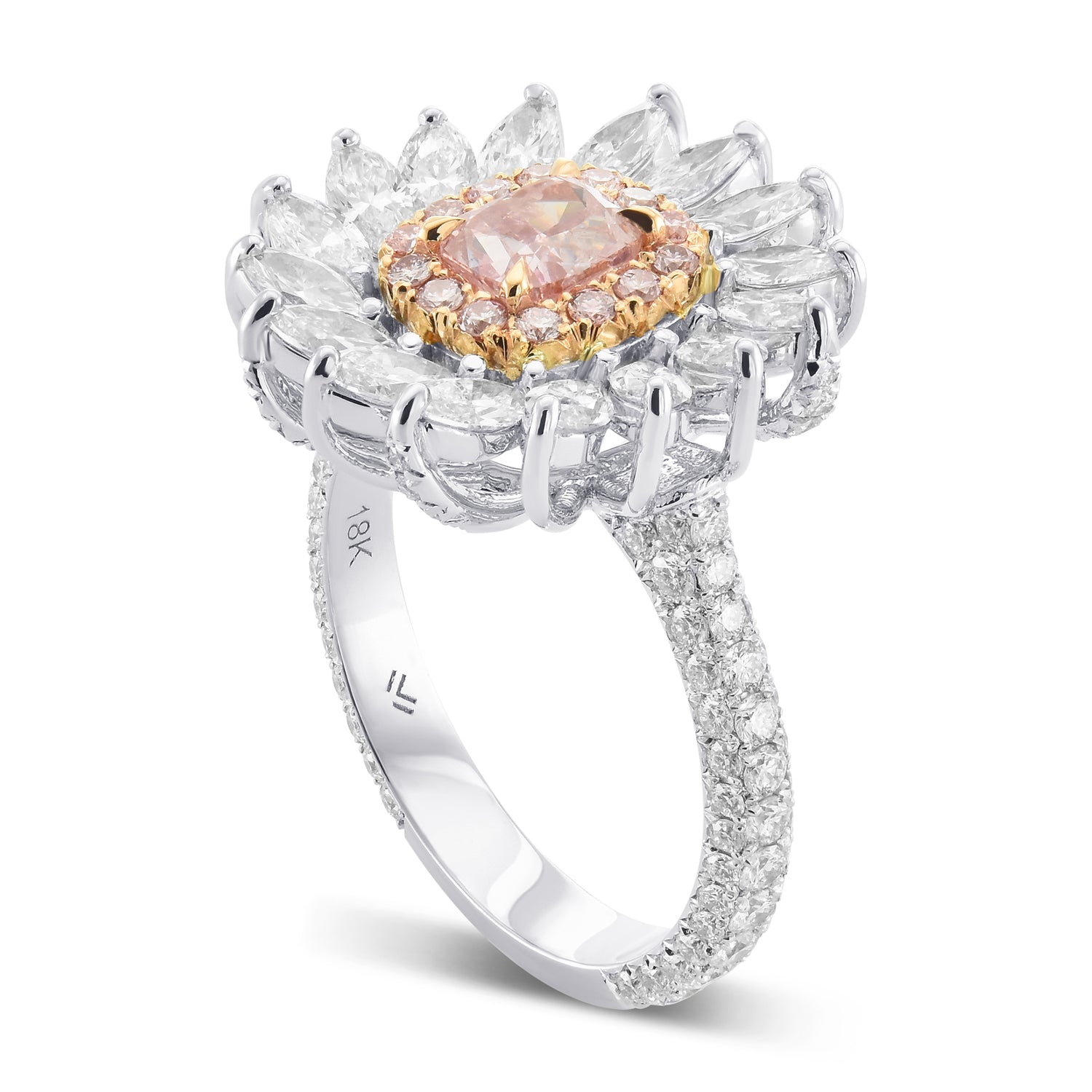 Fancy Intense Purplish Pink Cushion Extraordinary Diamond Ring