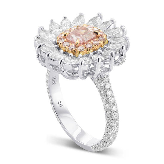 Fancy Intense Purplish Pink Cushion Extraordinary Diamond Ring