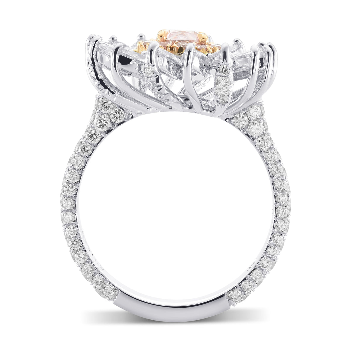 Fancy Intense Purplish Pink Cushion Extraordinary Diamond Ring