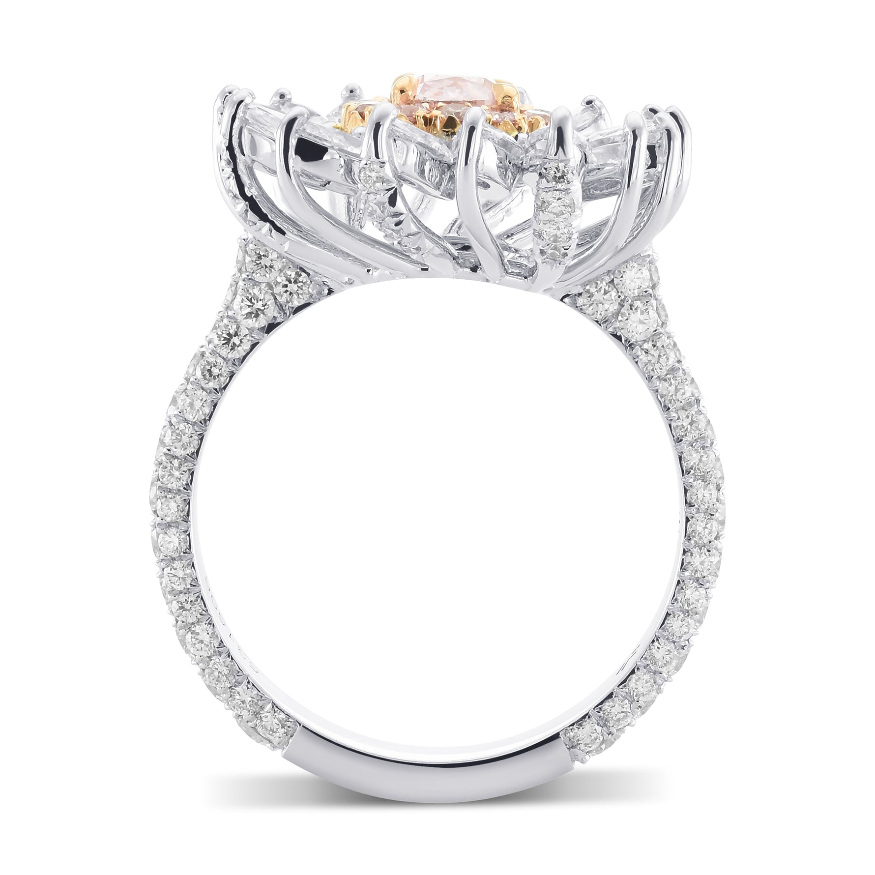 Fancy Intense Purplish Pink Cushion Extraordinary Diamond Ring