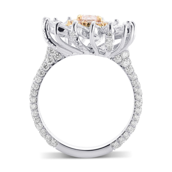 Fancy Intense Purplish Pink Cushion Extraordinary Diamond Ring