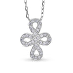 White Gold Diamond Infinity Pendant