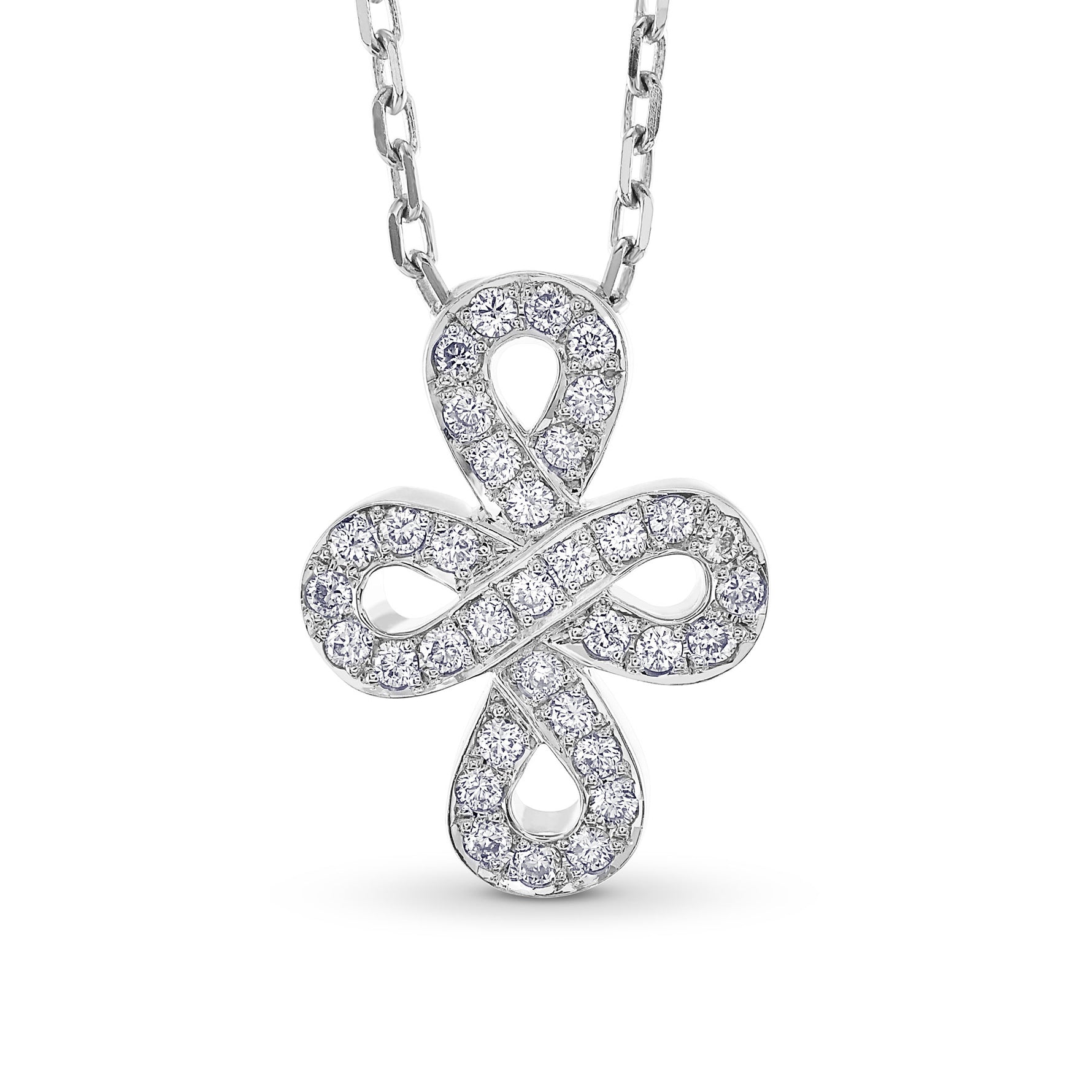 White Gold Diamond Infinity Pendant