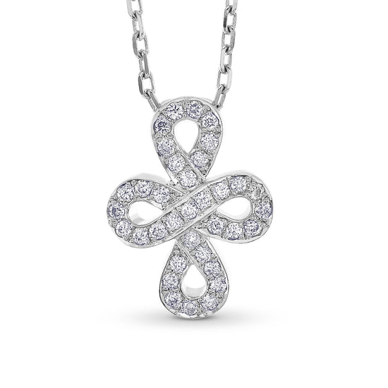 White Gold Diamond Infinity Pendant