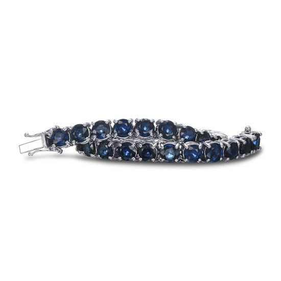 Classic Round Sapphire Tennis Bracelet