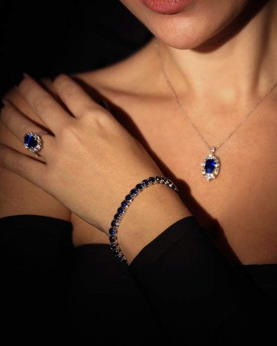 Classic Round Sapphire Tennis Bracelet
