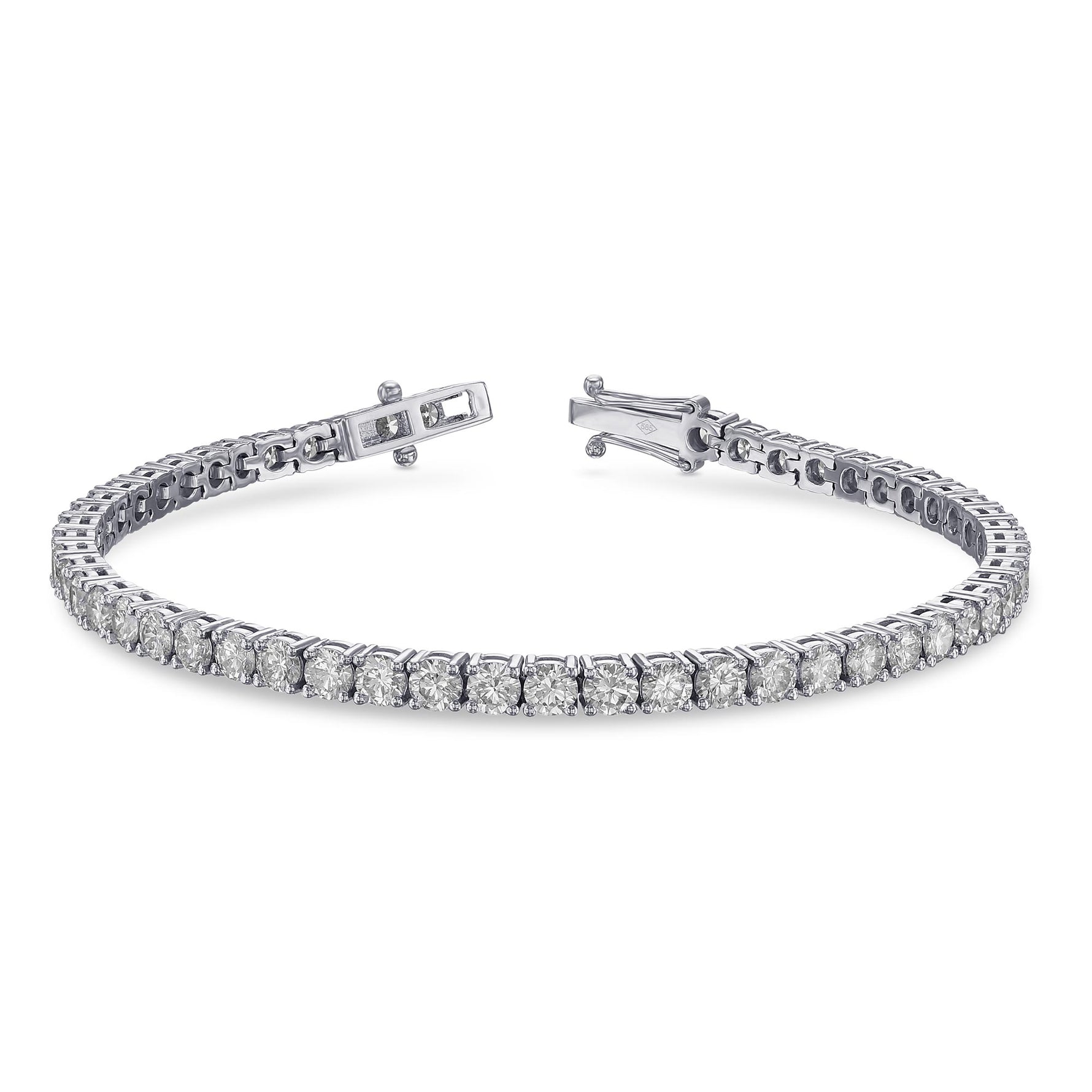 Brilliant Diamond Prong Tennis Bracelet