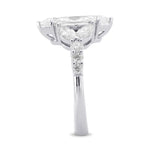 D Color Marquise Side-Stone Diamond Ring