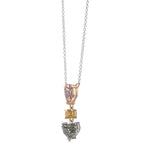 Mix Shape Three Stone Drop Pendant
