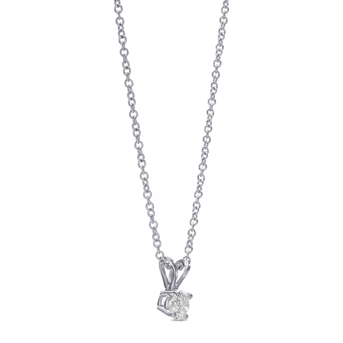 Round Brilliant Solitaire Diamond Pendant