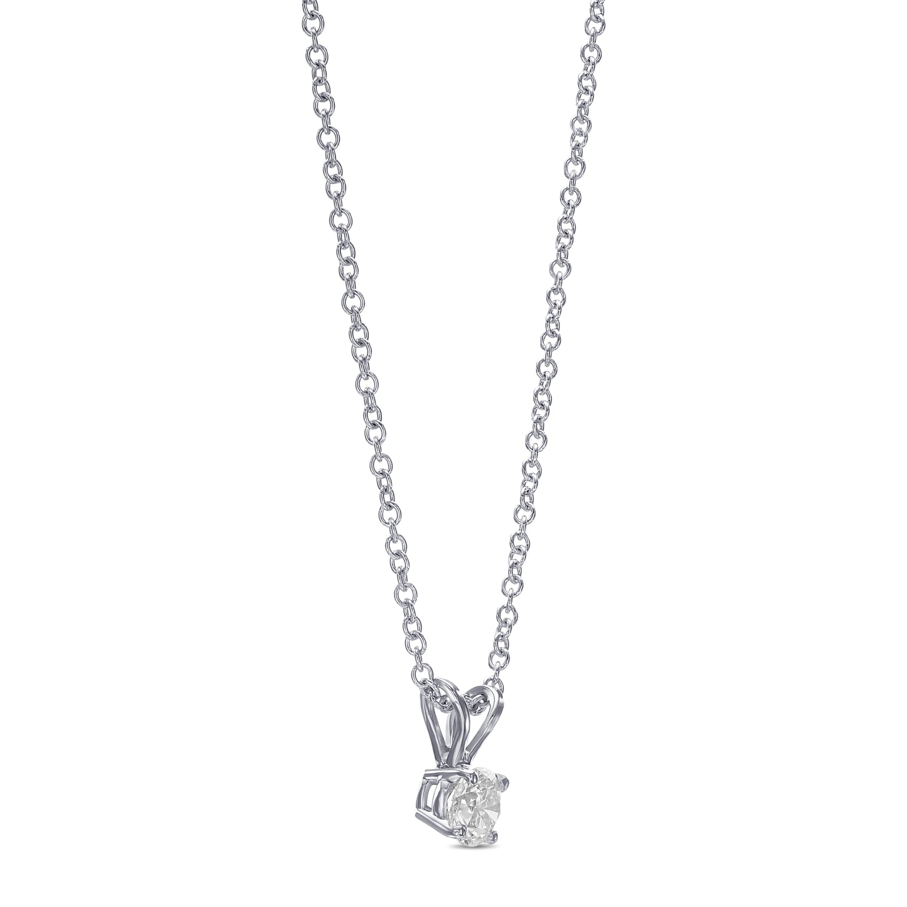 Round Brilliant Solitaire Diamond Pendant