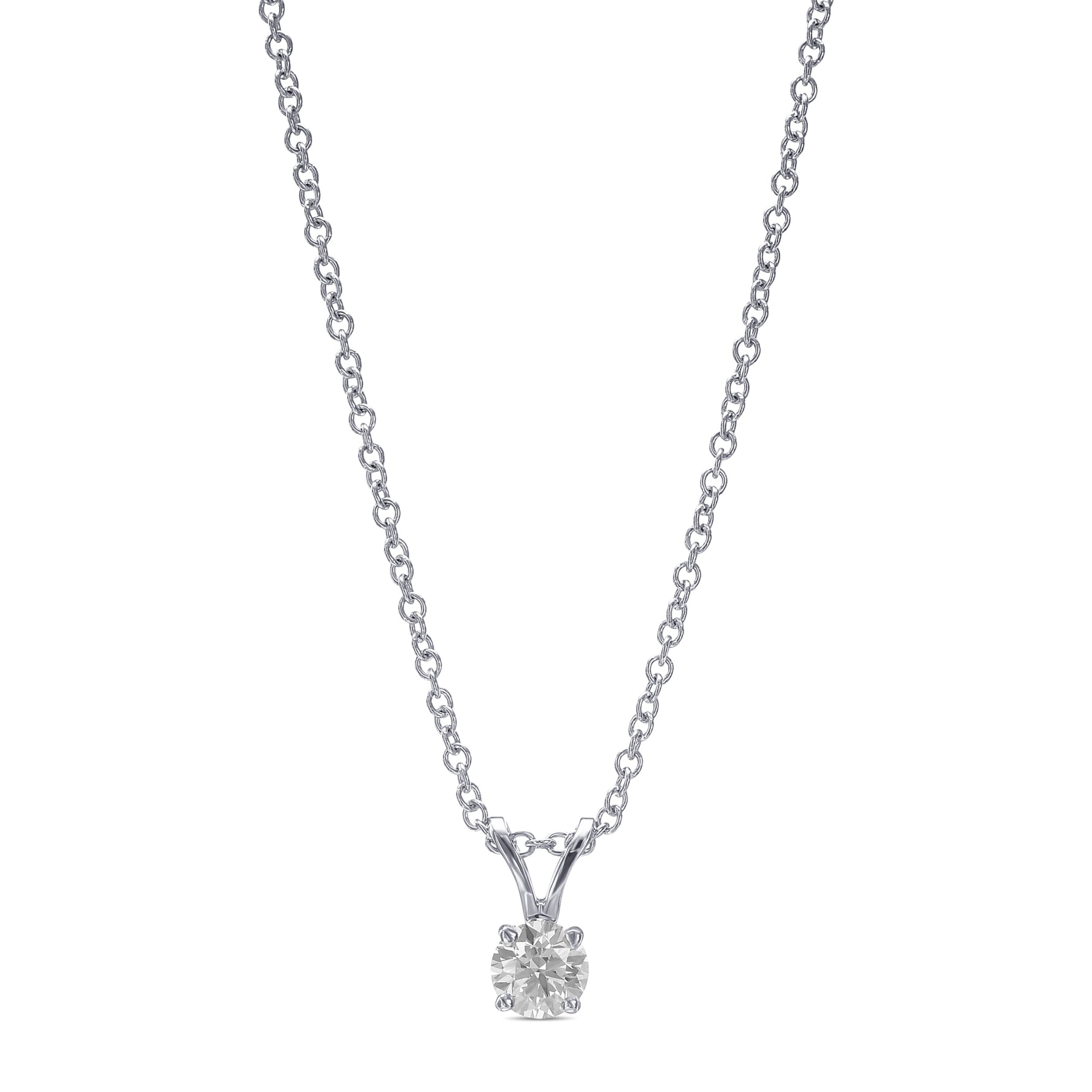 Round Brilliant Solitaire Diamond Pendant