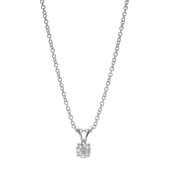 Round Brilliant Solitaire Diamond Pendant