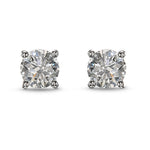 Round Brilliant Diamond Stud Earrings