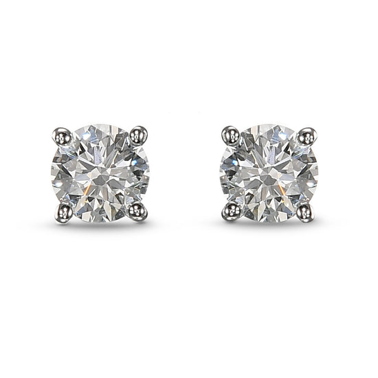Round Brilliant Diamond Stud Earrings