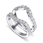 Contoured Diamond Wedding (Jacket) Ring