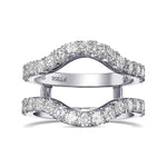 Contoured Diamond Wedding (Jacket) Ring