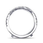 Contoured Diamond Wedding (Jacket) Ring