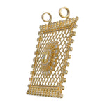 Fancy Intense Yellow Cushion Diamond Pendant