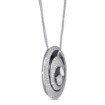 White Diamond and Pave Couture Pendant