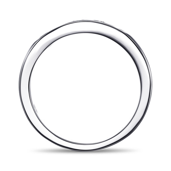 5 Stone Alexandrite and Diamond Band Ring