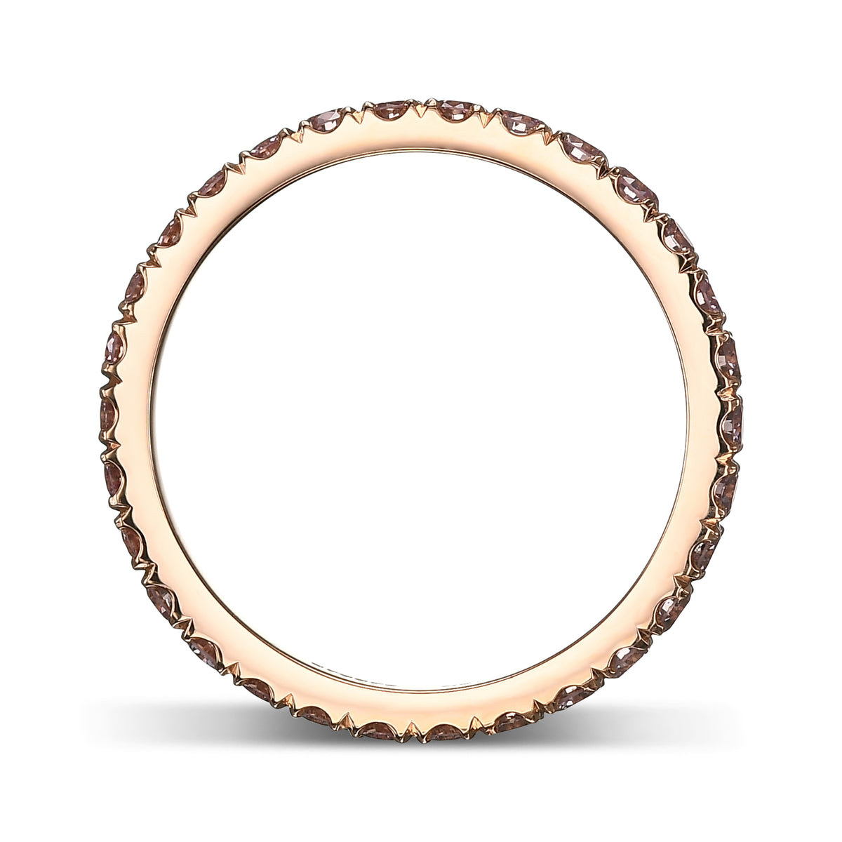 Fancy Pink Diamond Full Eternity Wedding Band