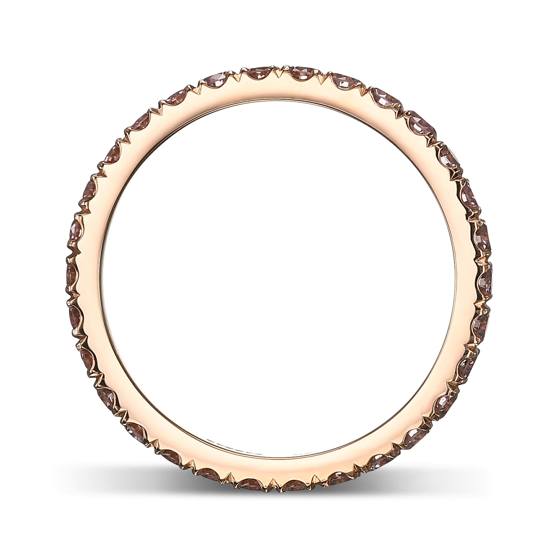 Fancy Pink Diamond Full Eternity Wedding Band