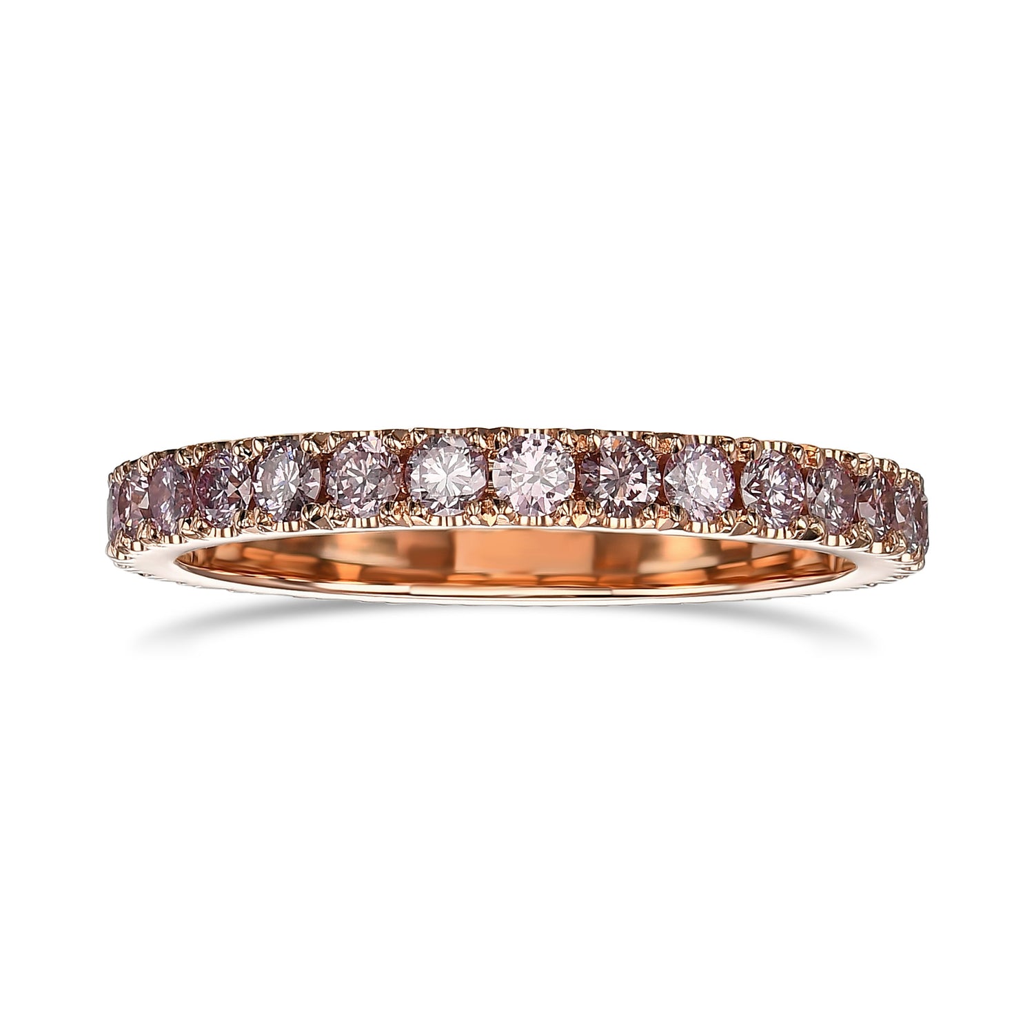 Fancy Pink Diamond Full Eternity Wedding Band