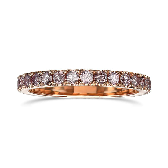 Fancy Pink Diamond Full Eternity Wedding Band