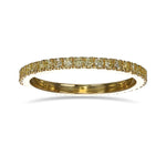 Light Yellow Diamond Full Eternity Wedding Band