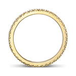 Light Yellow Diamond Full Eternity Wedding Band