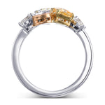 Multi-Color Diamond Cluster Couture Ring