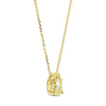 Fancy Yellow Pear Solitaire Diamond Pendant