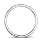  Closed-Pave Half Eternity Contoured Diamond Wedding Band 