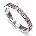 Fancy Pink Diamond Half Eternity Ring